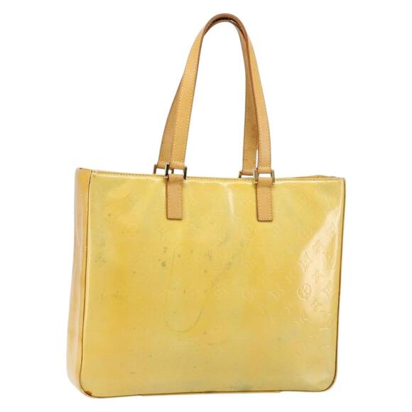 LOUIS VUITTON Monogram Vernis Columbus Tote Bag Gris M91028 - Picture 1 of 13